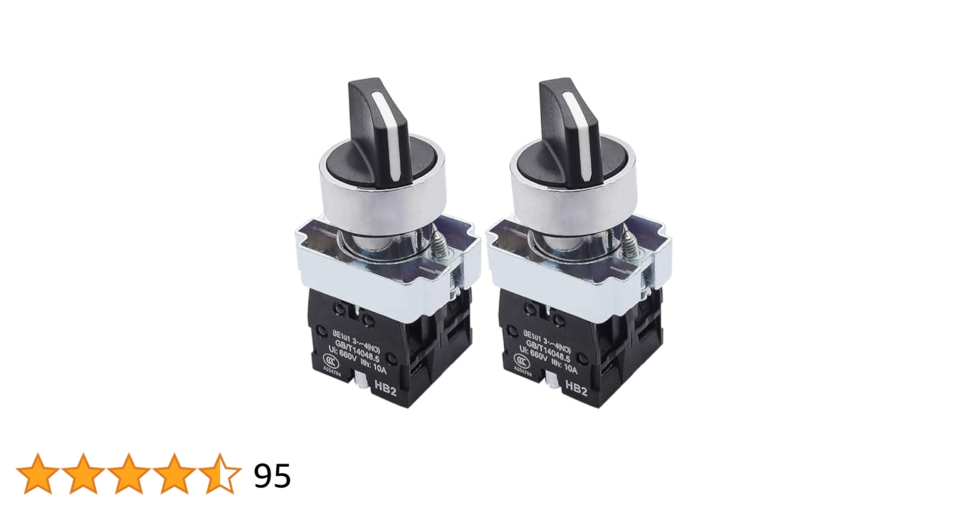 Amazon.co.jp: TWTADE / 2個 22mm セレクタースイッチ 2 NO 3